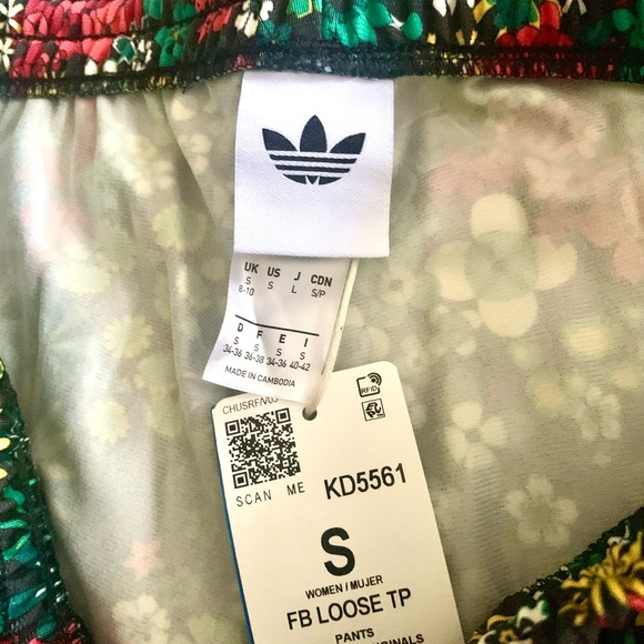 ADIDAS ORIGINALS X LIBERTY LONDON FIREBIRD TRACKPANTS Wm Sz S NWT - Picture 9 of 9